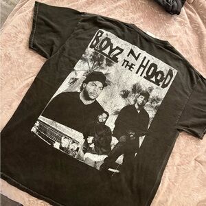 Fashion Nova Black Graphic 'Boyz N The Hood' Short Sleeve Tee